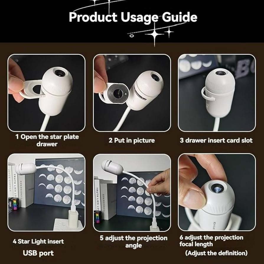 Starry Sky Galaxy Night Projector 🌙